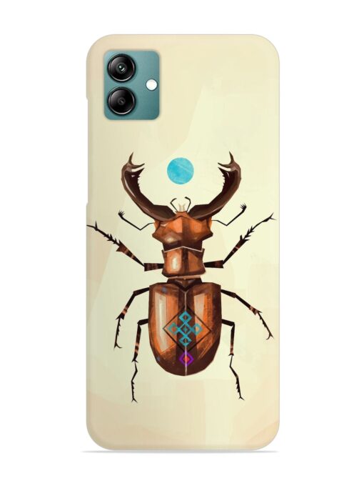 Stag Beetle Vector Snap Case for Samsung Galaxy A04 Zapvi