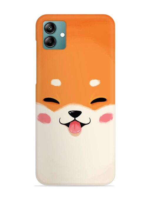 Cute Dog Face Vector Snap Case for Samsung Galaxy A04 Zapvi