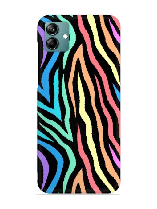 Colorful Abstract Zebra Snap Case for Samsung Galaxy A04 Zapvi