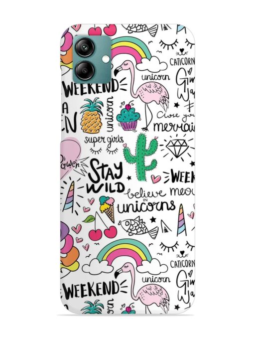 Unicorn Ice Cream Snap Case for Samsung Galaxy A04 Zapvi