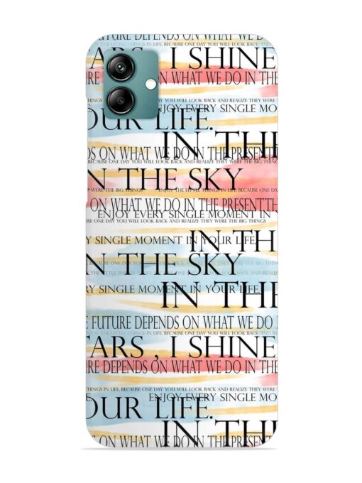 Seamless Slogans Pattern Snap Case for Samsung Galaxy A04