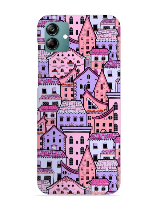 Seamless Pattern Houses Snap Case for Samsung Galaxy A04 Zapvi