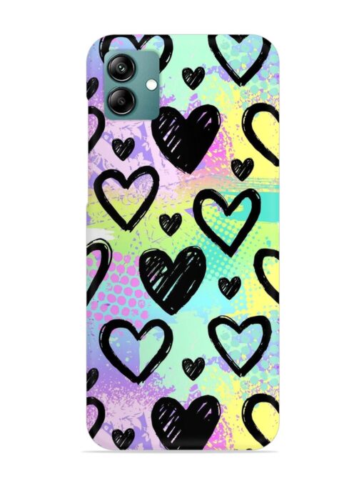 Bright Pattern Hearts Snap Case for Samsung Galaxy A04