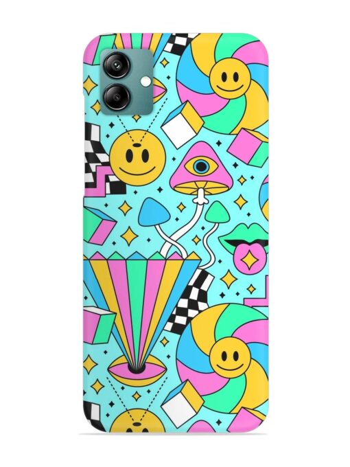 Trippy Rainbow 60S Snap Case for Samsung Galaxy A04