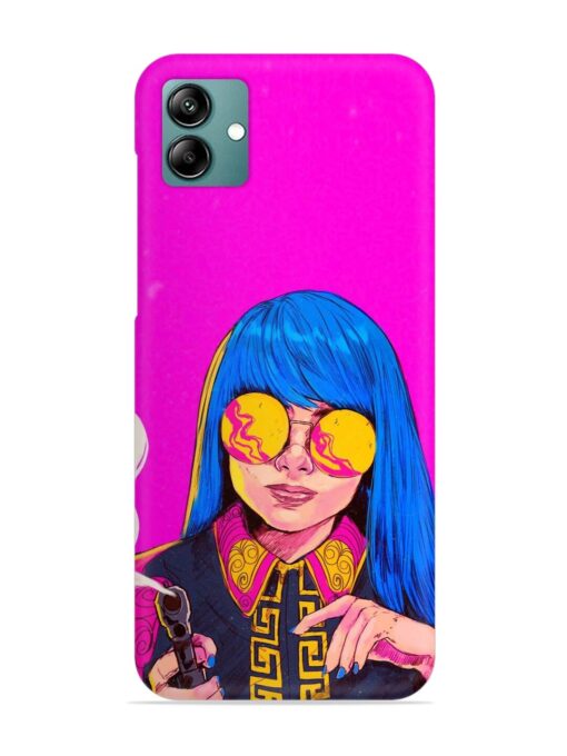 Aesthetic Anime Girl Snap Case for Samsung Galaxy A04 Zapvi