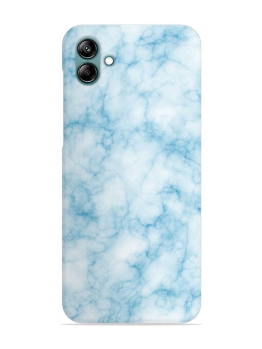 Blue White Natural Marble Snap Case for Samsung Galaxy A04E Zapvi