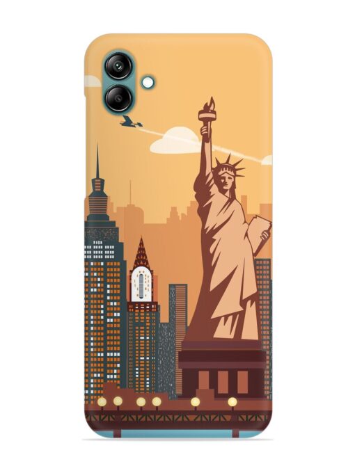 New York Statue Of Liberty Architectural Scenery Snap Case for Samsung Galaxy A04E Zapvi