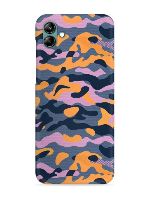 Camouflage Army Military English Orange Art Snap Case for Samsung Galaxy A04E Zapvi