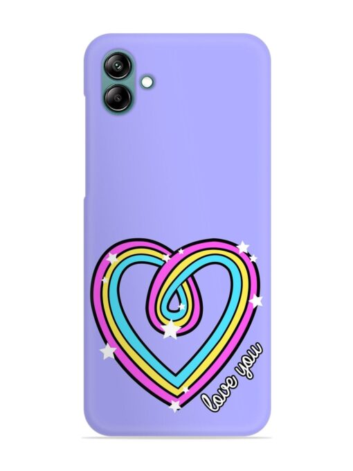 Colorful Rainbow Heart Snap Case for Samsung Galaxy A04E