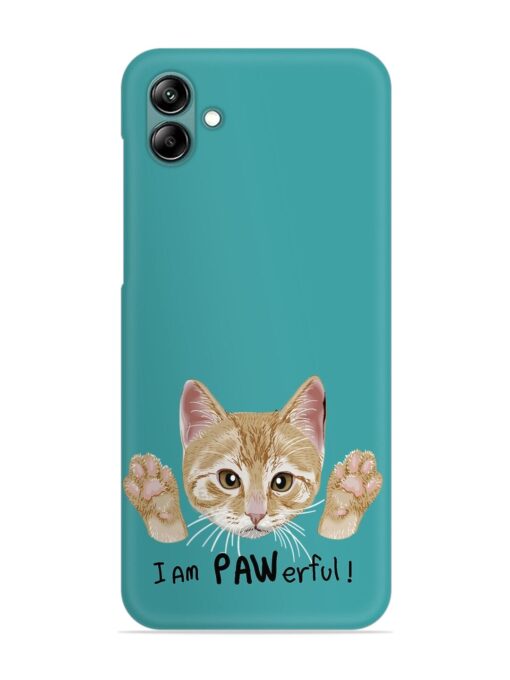 Typography Slogan Cat Snap Case for Samsung Galaxy A04E Zapvi