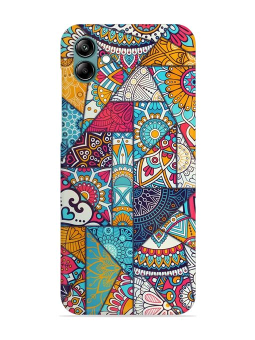 Patchwork Pattern Vintage Snap Case for Samsung Galaxy A04E