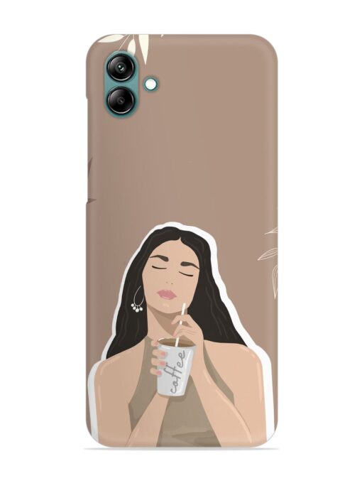 Girl With Coffee Snap Case for Samsung Galaxy A04E