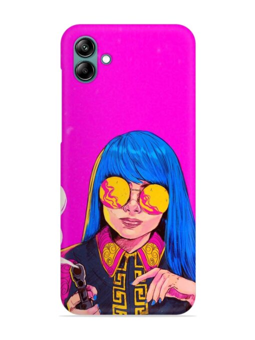 Aesthetic Anime Girl Snap Case for Samsung Galaxy A04E