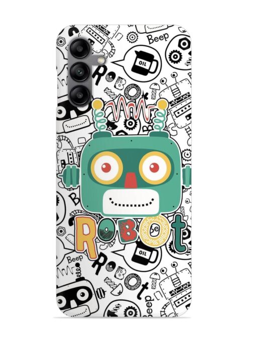 Robot Modern Seamless Pattern Snap Case for Samsung Galaxy A04S