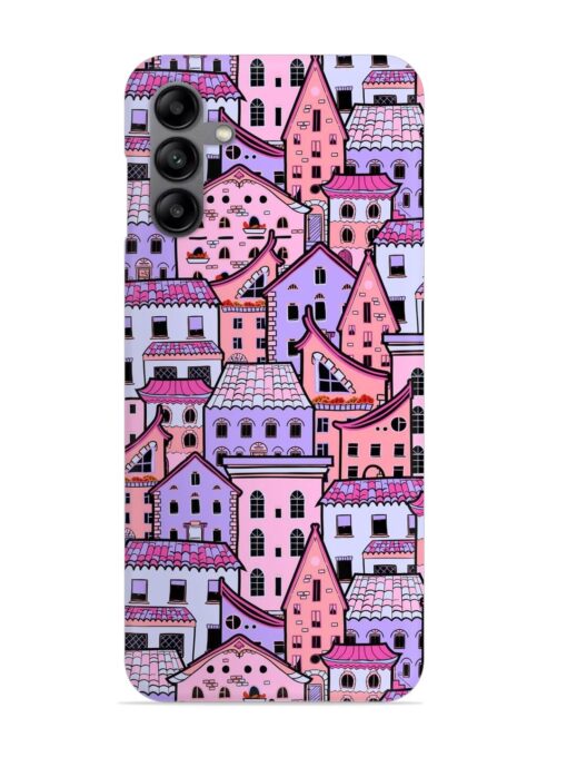 Seamless Pattern Houses Snap Case for Samsung Galaxy A04S Zapvi