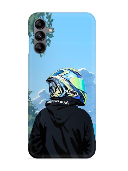 Rider With Helmet Snap Case for Samsung Galaxy A04S Zapvi