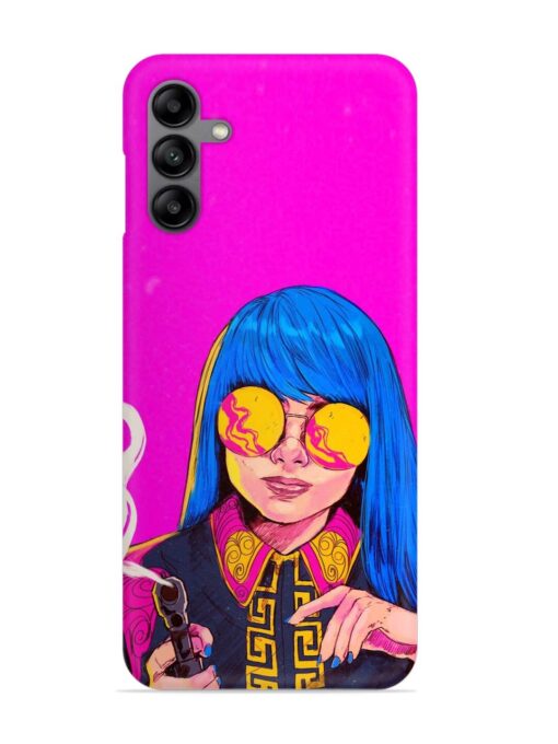 Aesthetic Anime Girl Snap Case for Samsung Galaxy A04S