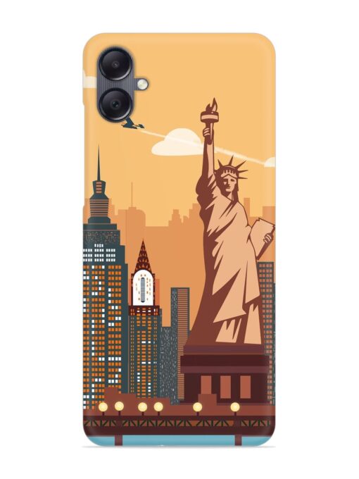 New York Statue Of Liberty Architectural Scenery Snap Case for Samsung Galaxy A05 Zapvi