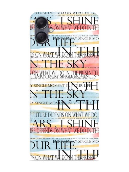 Seamless Slogans Pattern Snap Case for Samsung Galaxy A05 Zapvi