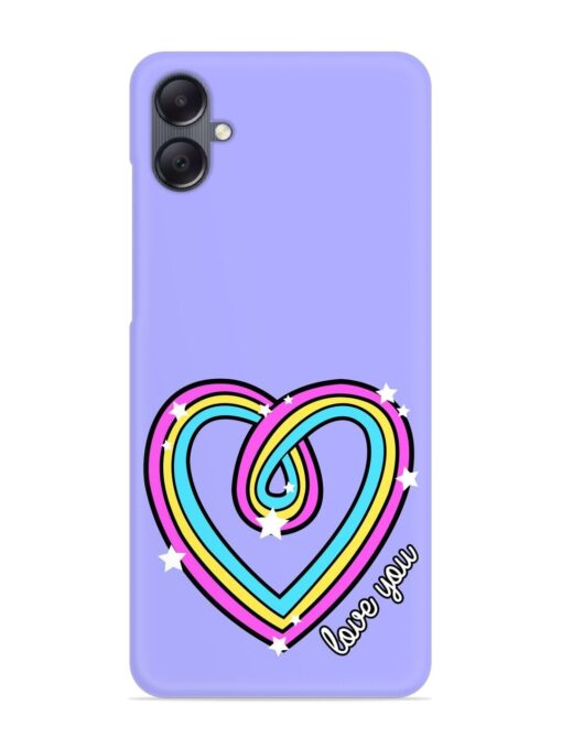 Colorful Rainbow Heart Snap Case for Samsung Galaxy A05 Zapvi