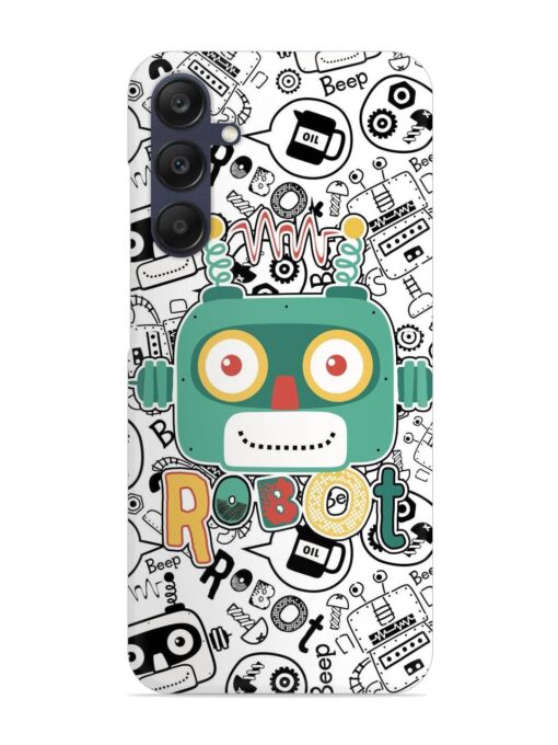 Robot Modern Seamless Pattern Snap Case for Samsung Galaxy A05S