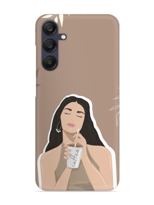 Girl With Coffee Snap Case for Samsung Galaxy A05S Zapvi