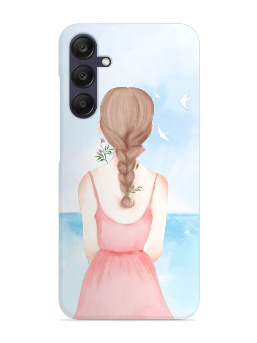 Watercolor Girl Vector Snap Case for Samsung Galaxy A05S Zapvi