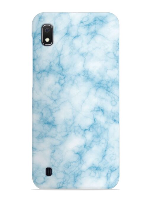 Blue White Natural Marble Snap Case for Samsung Galaxy A10 Zapvi