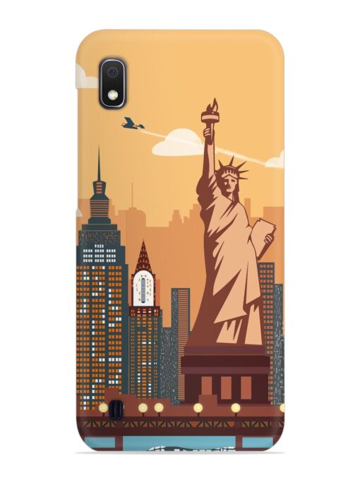 New York Statue Of Liberty Architectural Scenery Snap Case for Samsung Galaxy A10 Zapvi