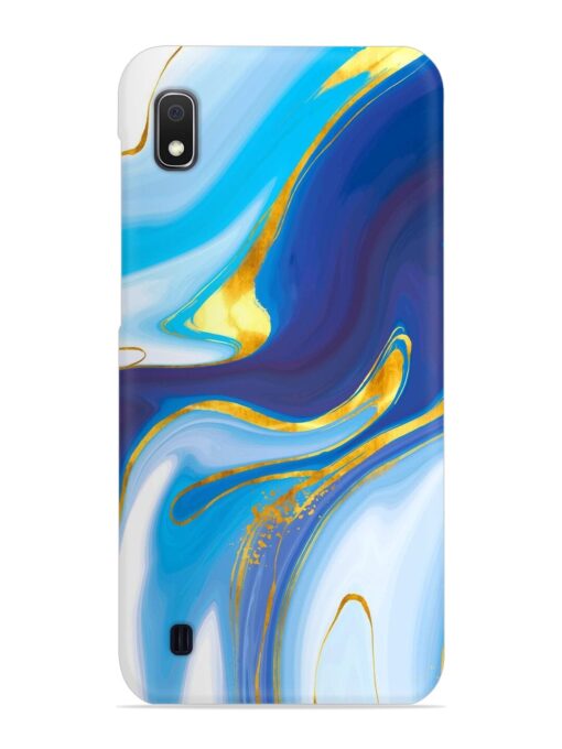 Watercolor Background With Golden Foil Snap Case for Samsung Galaxy A10 Zapvi