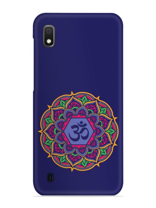 Om Mandala Art Blue Snap Case for Samsung Galaxy A10 Zapvi