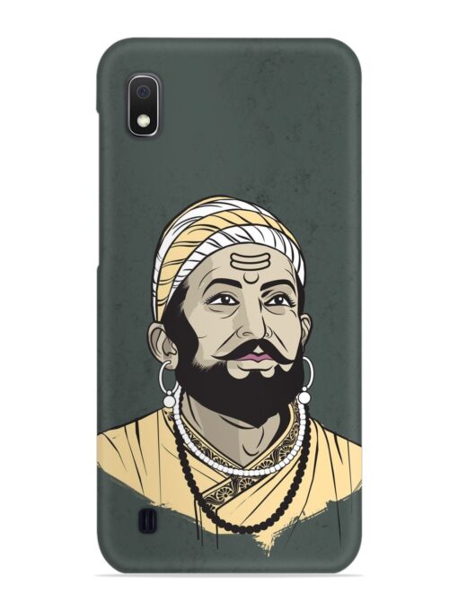 Shivaji Maharaj Vector Art Snap Case for Samsung Galaxy A10 Zapvi