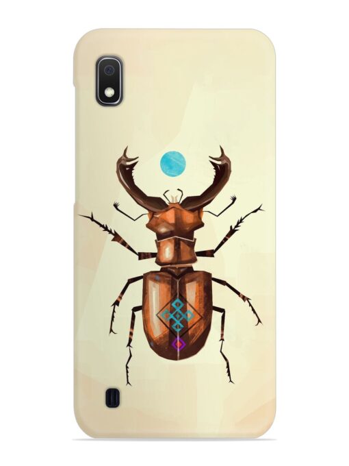 Stag Beetle Vector Snap Case for Samsung Galaxy A10 Zapvi