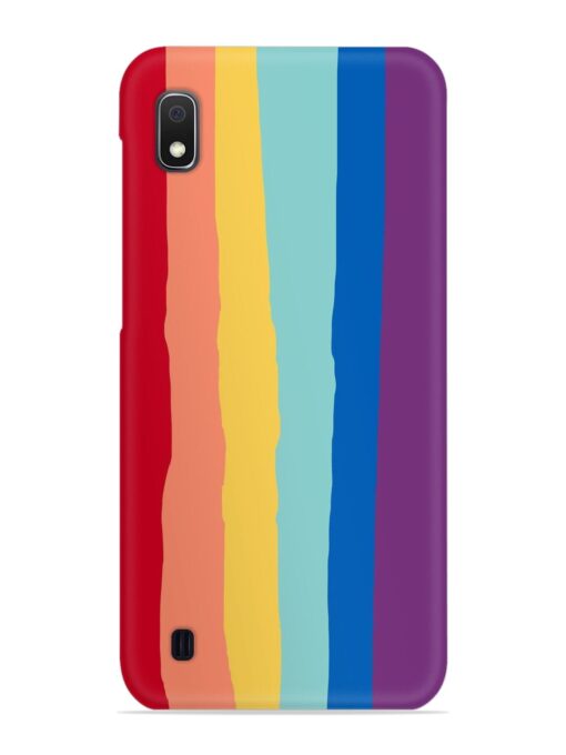 Rainbow Genuine Liquid Snap Case for Samsung Galaxy A10 Zapvi