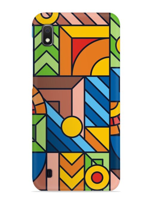 Colorful Geometric Snap Case for Samsung Galaxy A10 Zapvi