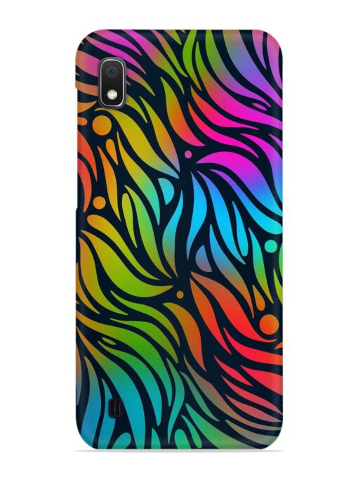 Abstract Leaf Design Snap Case for Samsung Galaxy A10 Zapvi