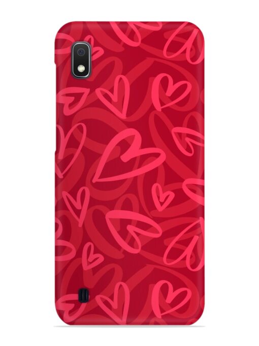 Seamless Romantic Pattern Snap Case for Samsung Galaxy A10 Zapvi