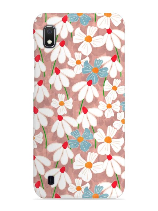 Abstract Petal Flowers Snap Case for Samsung Galaxy A10 Zapvi