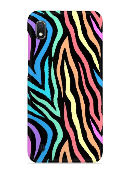 Colorful Abstract Zebra Snap Case for Samsung Galaxy A10 Zapvi