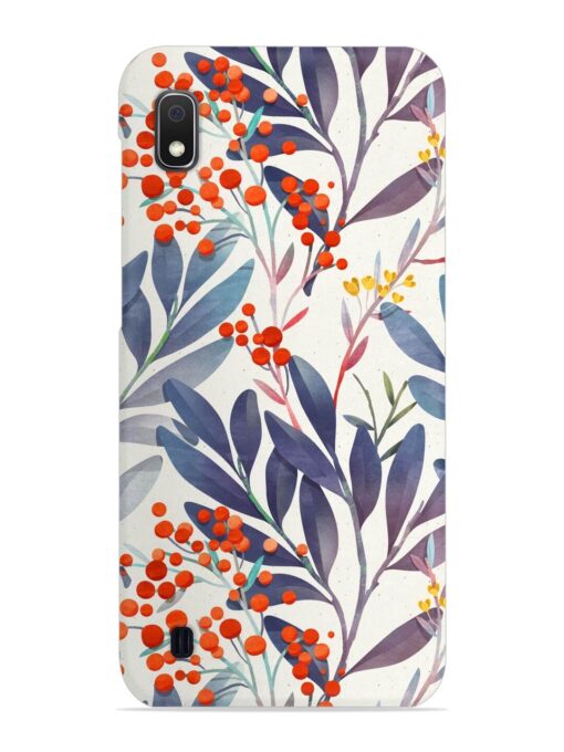 Seamless Floral Pattern Snap Case for Samsung Galaxy A10 Zapvi