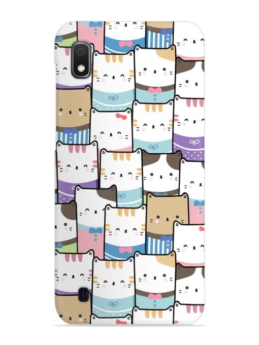 Cute Adorable Cat Snap Case for Samsung Galaxy A10 Zapvi