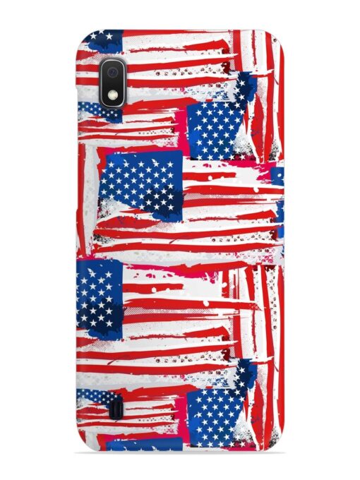 Usa Flag Seamless Snap Case for Samsung Galaxy A10 Zapvi