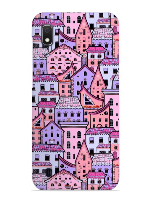 Seamless Pattern Houses Snap Case for Samsung Galaxy A10 Zapvi