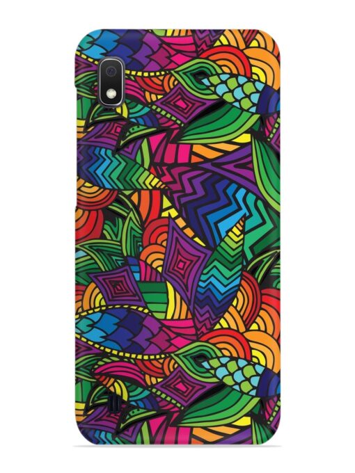 Abstract Multicolor Seamless Snap Case for Samsung Galaxy A10 Zapvi