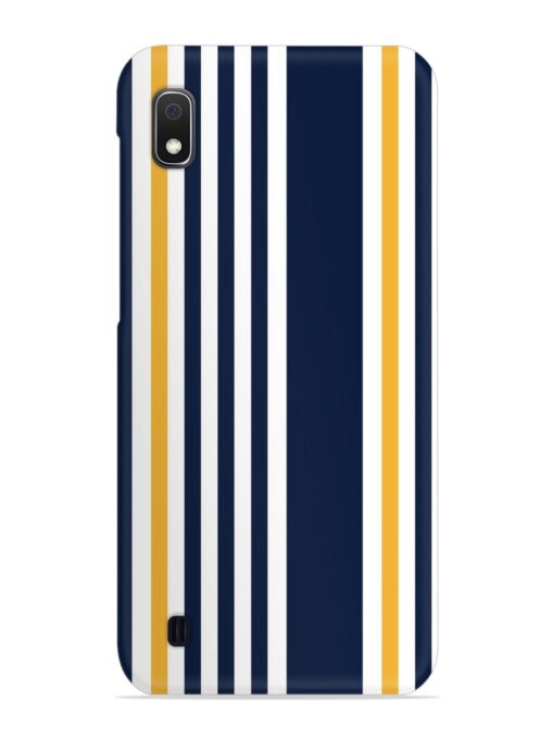 Seamless Stripe Pattern Snap Case for Samsung Galaxy A10 Zapvi