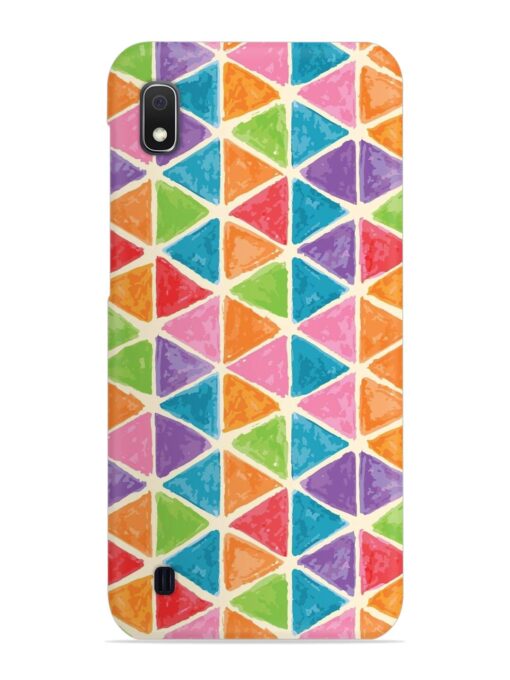 Seamless Colorful Isometric Snap Case for Samsung Galaxy A10 Zapvi