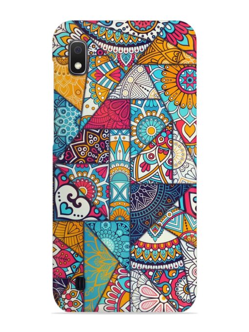 Patchwork Pattern Vintage Snap Case for Samsung Galaxy A10 Zapvi