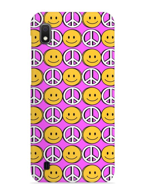 Smiley Face Peace Snap Case for Samsung Galaxy A10 Zapvi