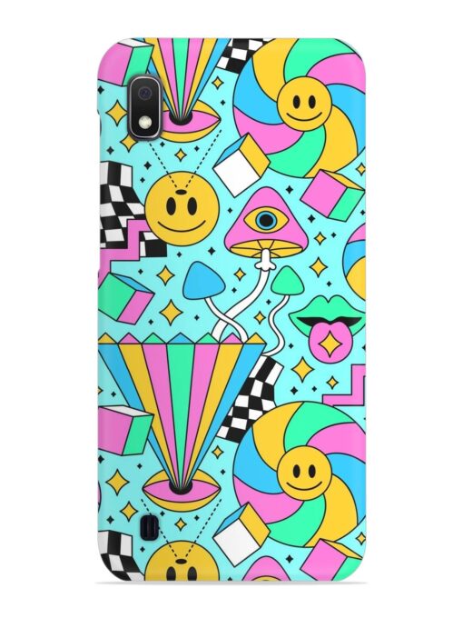 Trippy Rainbow 60S Snap Case for Samsung Galaxy A10 Zapvi