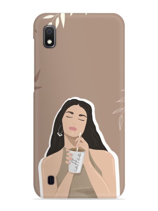 Girl With Coffee Snap Case for Samsung Galaxy A10 Zapvi